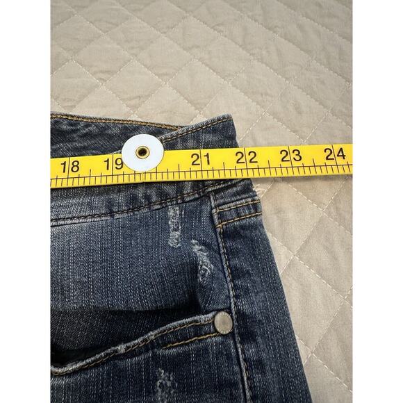 Torrid Sophia Crop Button Fly Distressed Jeans 24 - Picture 5 of 11